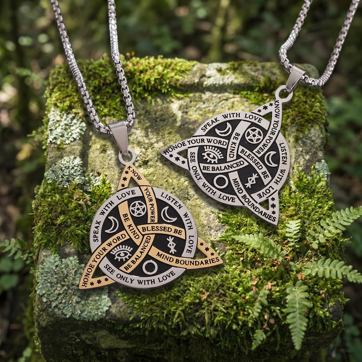 Scandinavian Punk Rune Knot Pendant Jewelry